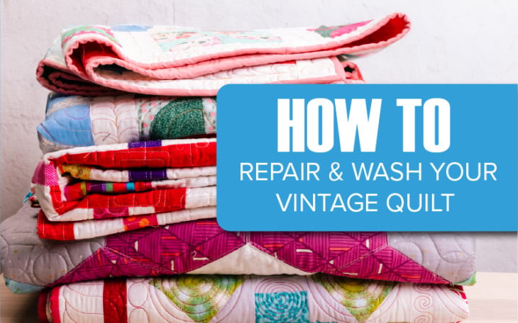 How To Repair and Wash Your Vintage Quilt image